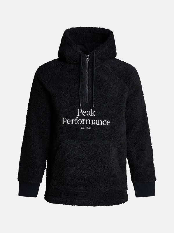 peakperformance pile original fleece halvzip hood sweat