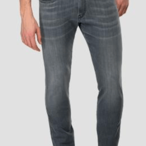 anbass powerstretch jeans grå slim tapered