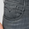 anbass powerstretch jeans grå slim tapered