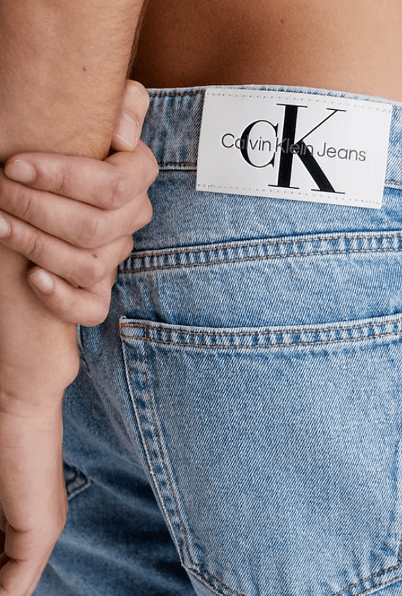 calvin klein authentic straight jeans stentvätt