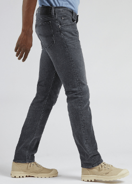 lee jeans rider slimfit denim grå mellanhög
