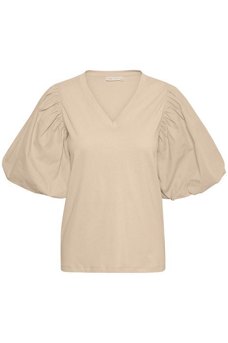 inwear top ume bomull puff v-neck
