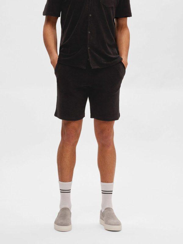 selected homme shorts terry frotte resår mjuka
