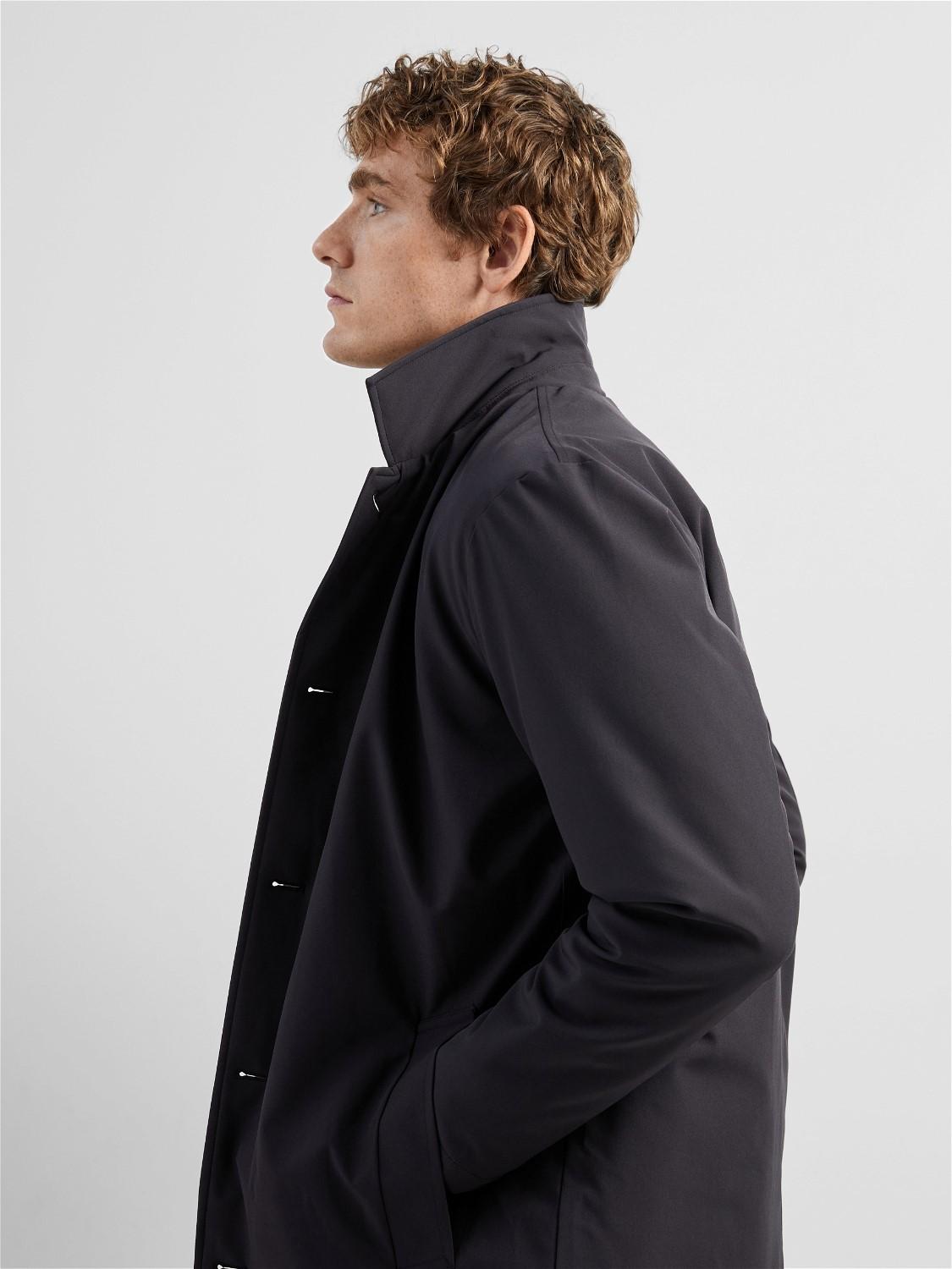 selected homme alvin padded coat rock vattentät
