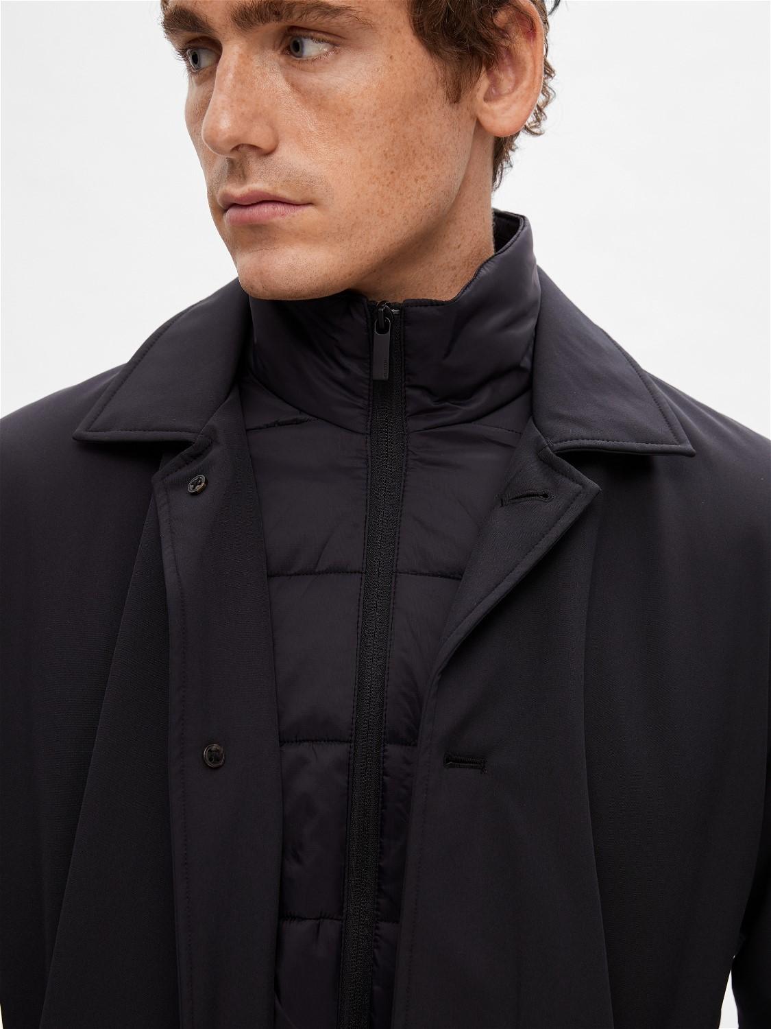 selected homme alvin padded coat rock vattentät