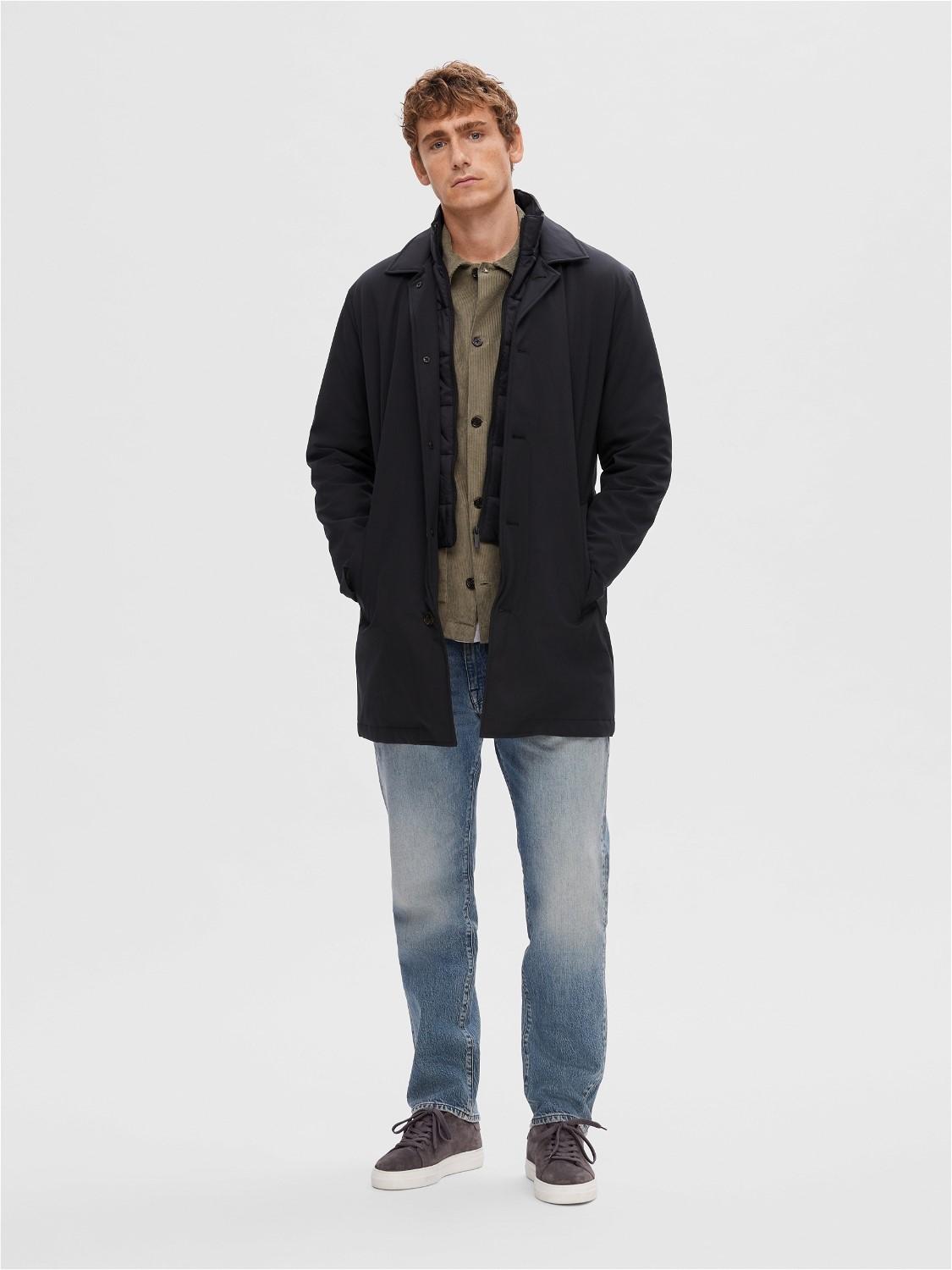 selected homme alvin padded coat rock vattentät