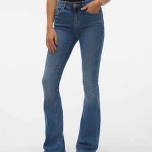 vero moda jeans flash flared denim utsvängd 10302478