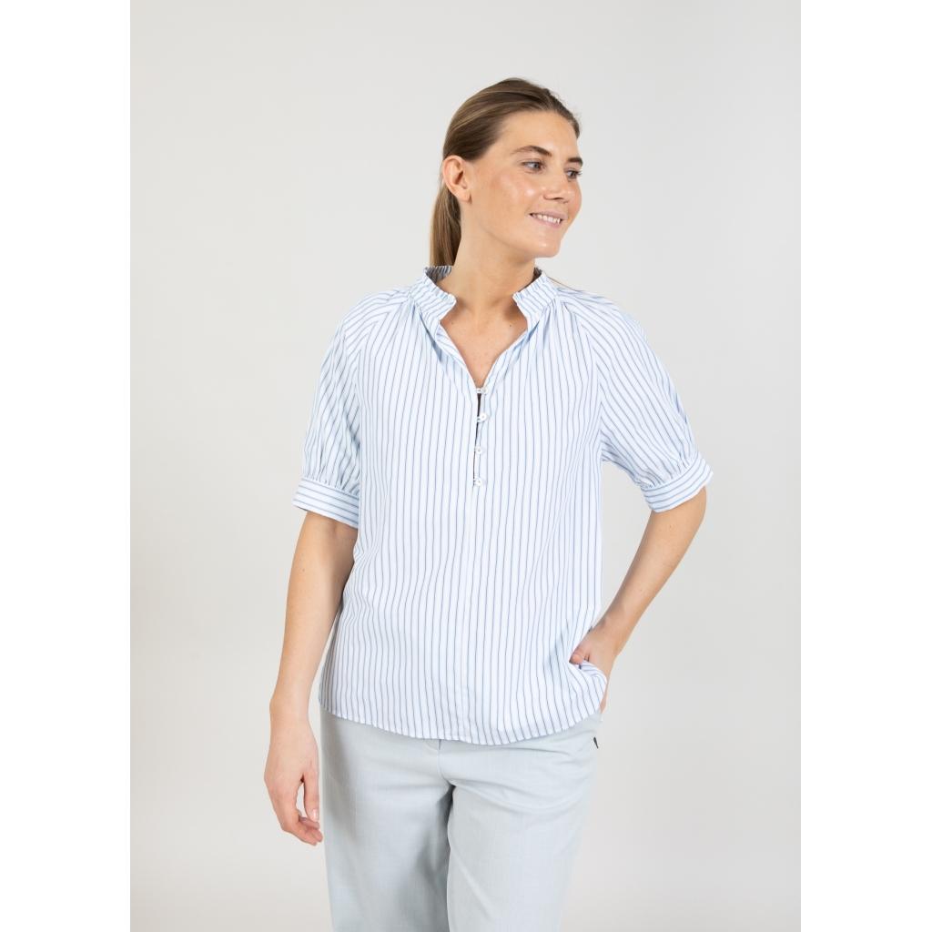 coster copenhagen shirt stripes blus randig kortärm 242-1216
