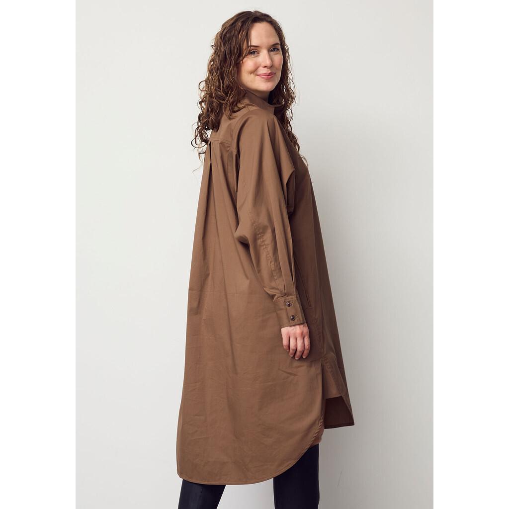 57016 Sigga Dress 391 Cafe Latte Back isay sigga dress skjorta klänning bomull krage 57016