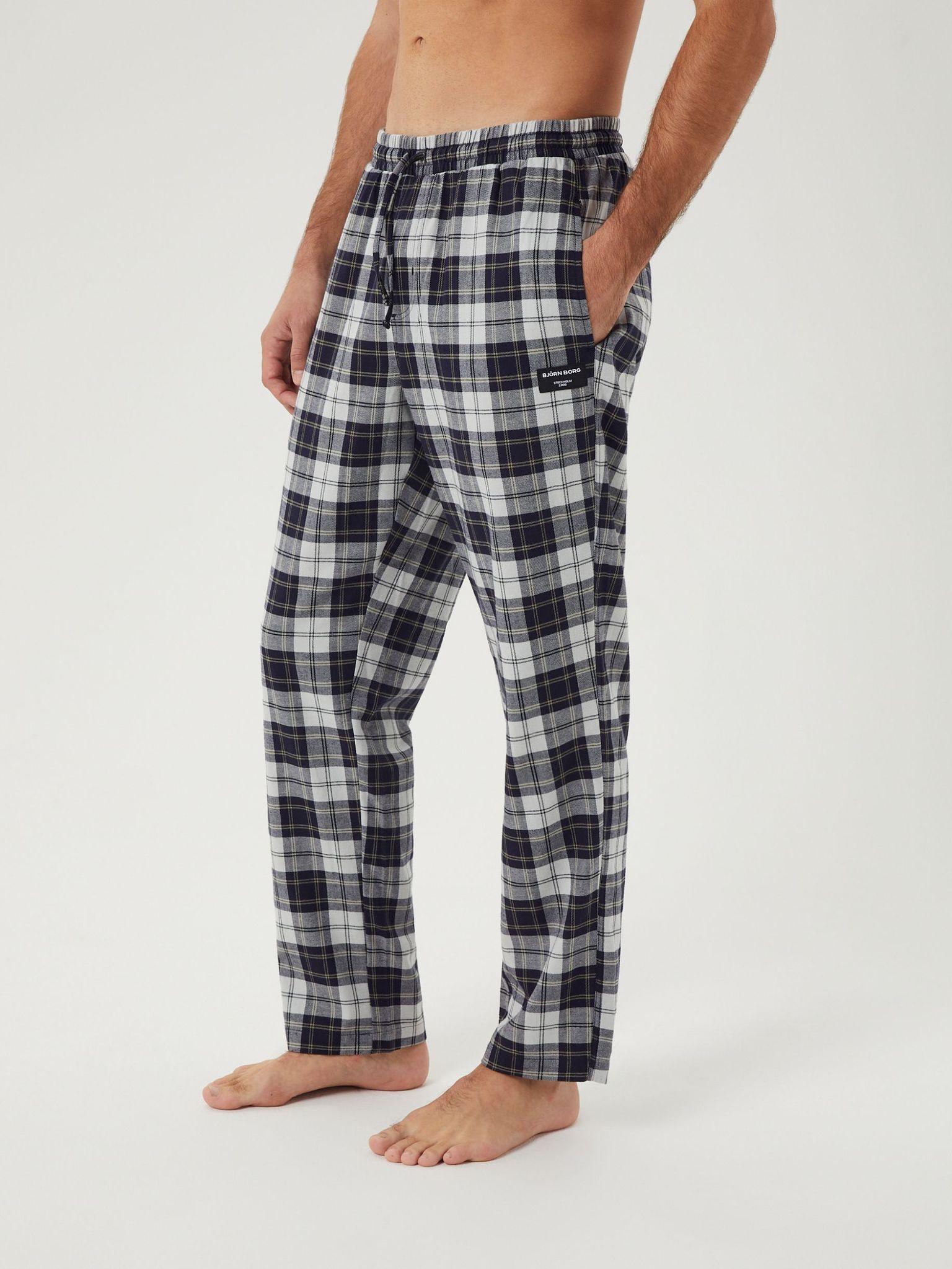 björn borg core flannel pyjamas bomull ruta 10000663