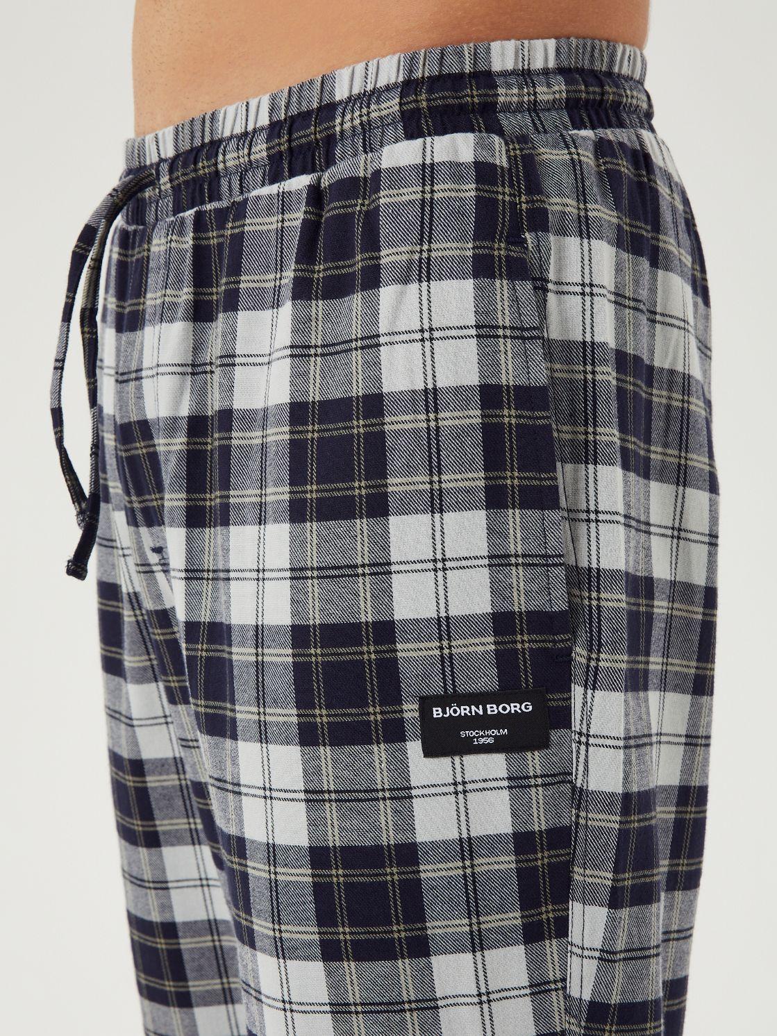 björn borg core flannel pyjamas bomull ruta 10000663