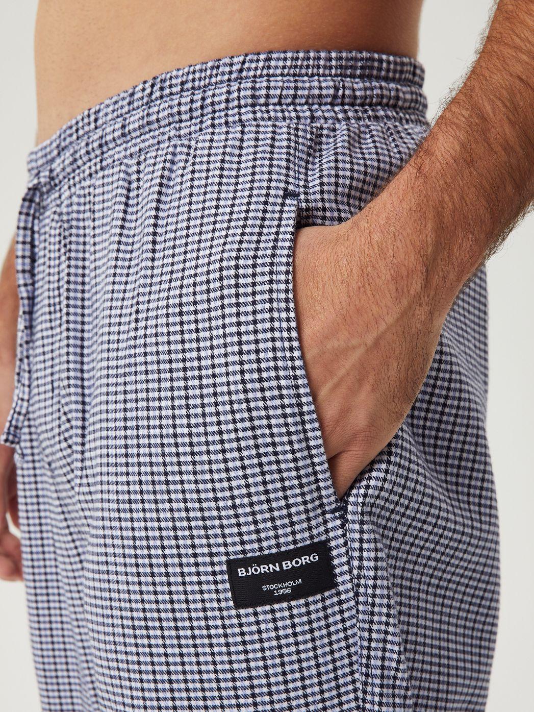 björn borg core flannel pyjamas bomull ruta 10000663