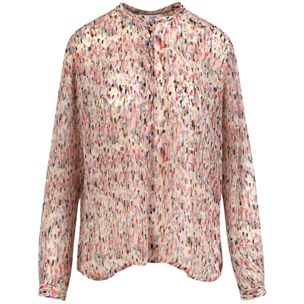 coster copenhagen skjorta med splash viscos blus 251-1100