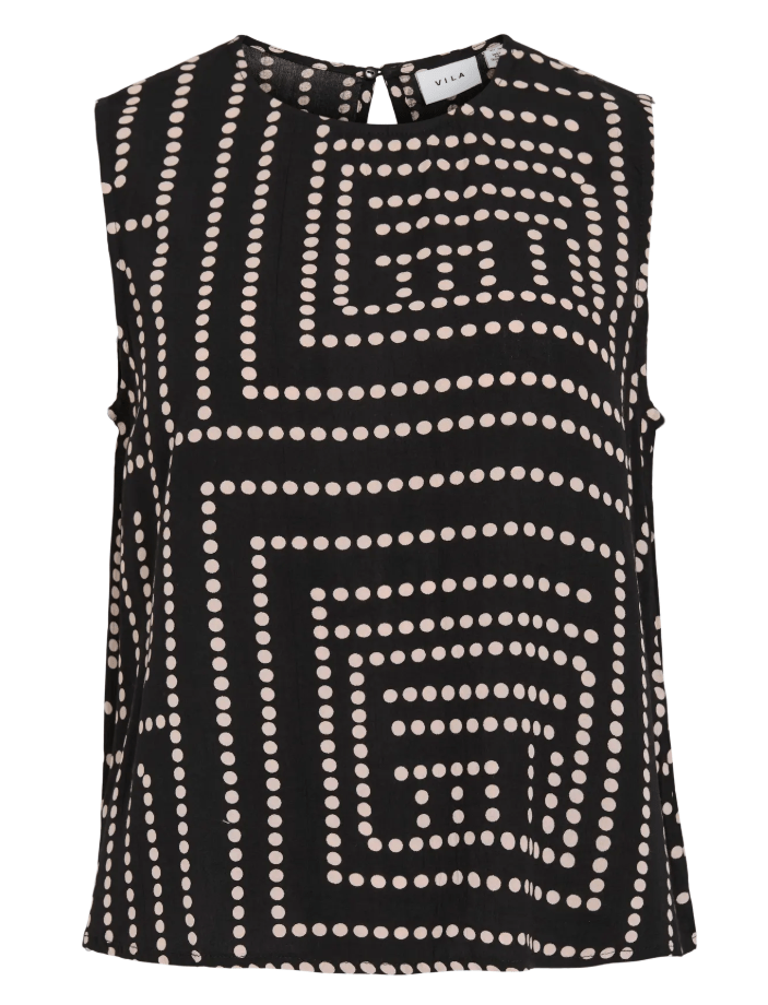 vila frelli klio top viskos mönster 14105413