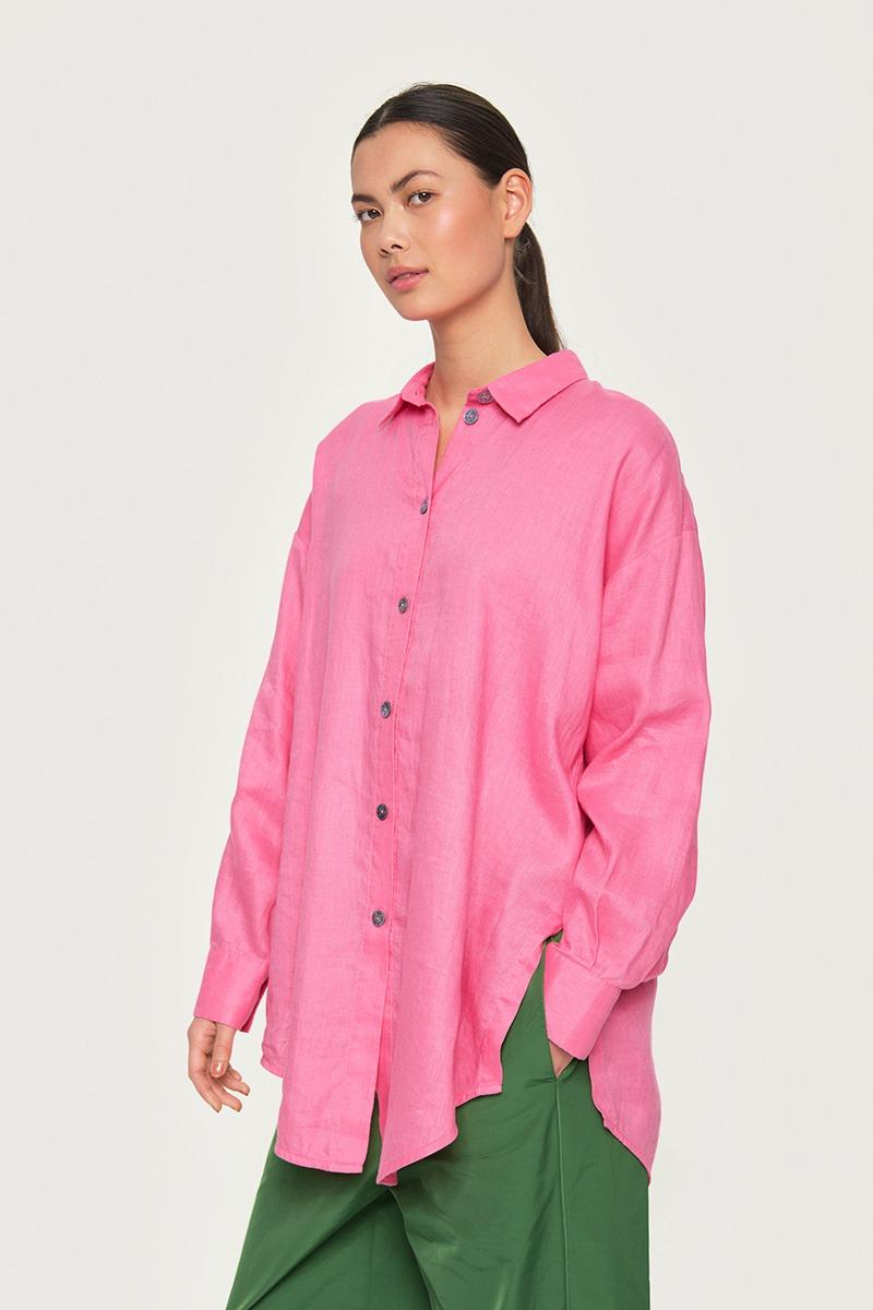 bitte kai rand airy linen shirt skjorta lin ledig slites 14504