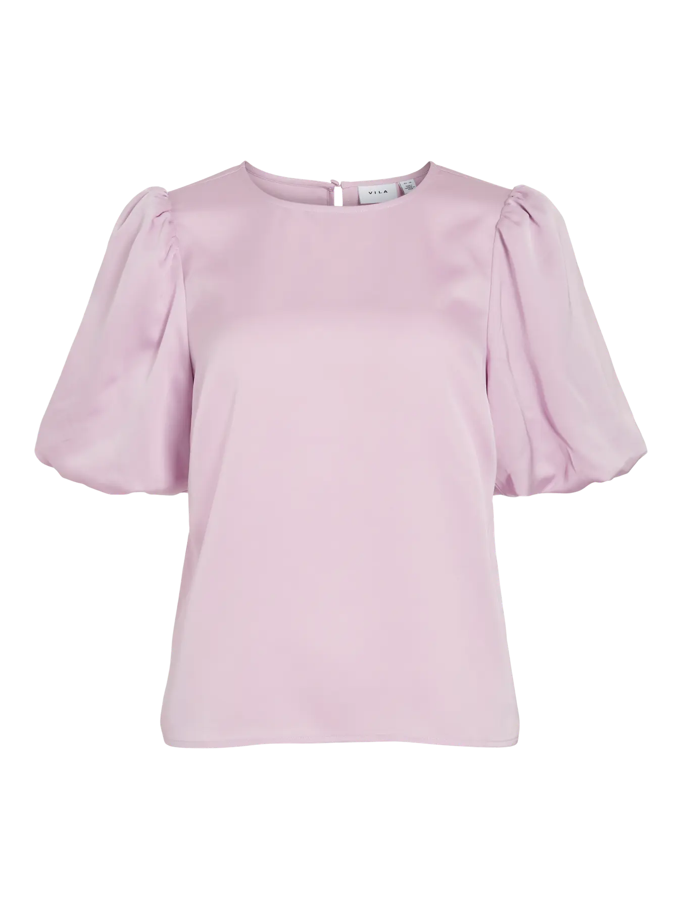 vila ellette puff top satin blank fest 14107986