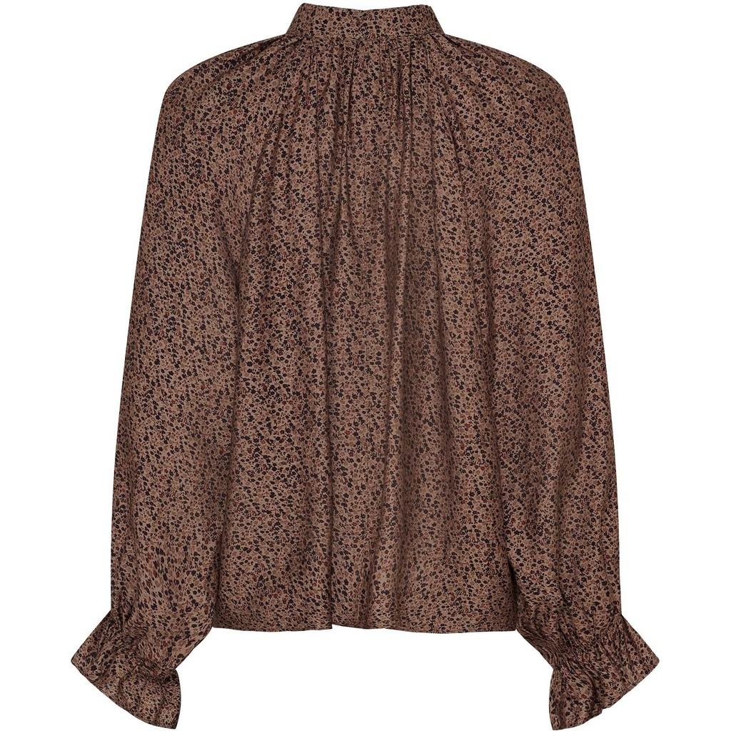 isay ana blouse blus viskos mönster knyt i halsen 57707