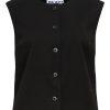 object lisa holkärmad väst rundhals ärmlös 23047750