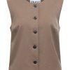 object lisa holkärmad väst rundhals ärmlös 23047750