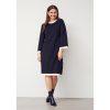 isay jena knit dress black cream stickad rund hals 57696