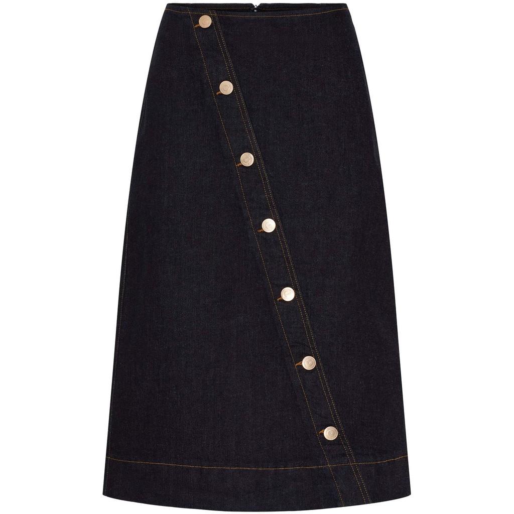 isay como new skirt denim knappar unwashed 57736