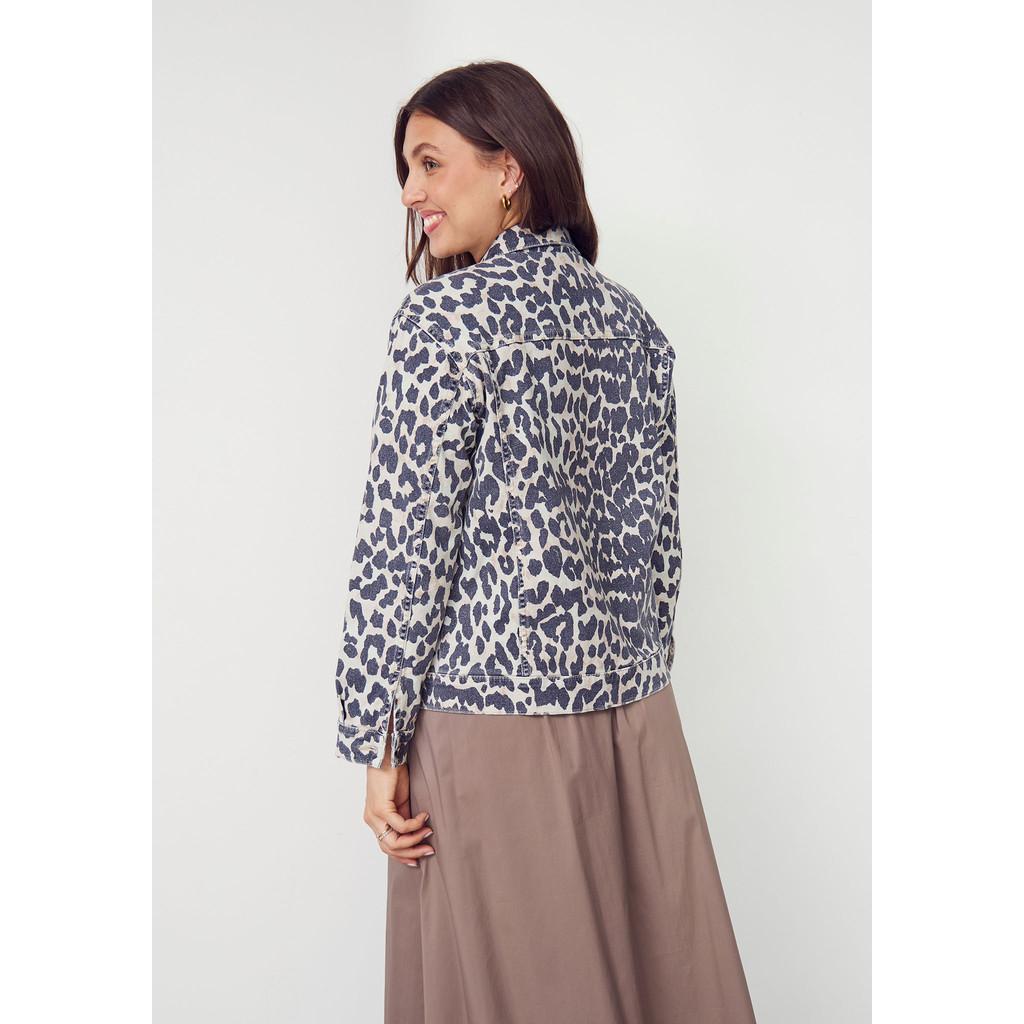 Isay como printed jacket jacka leo stretch 57738
