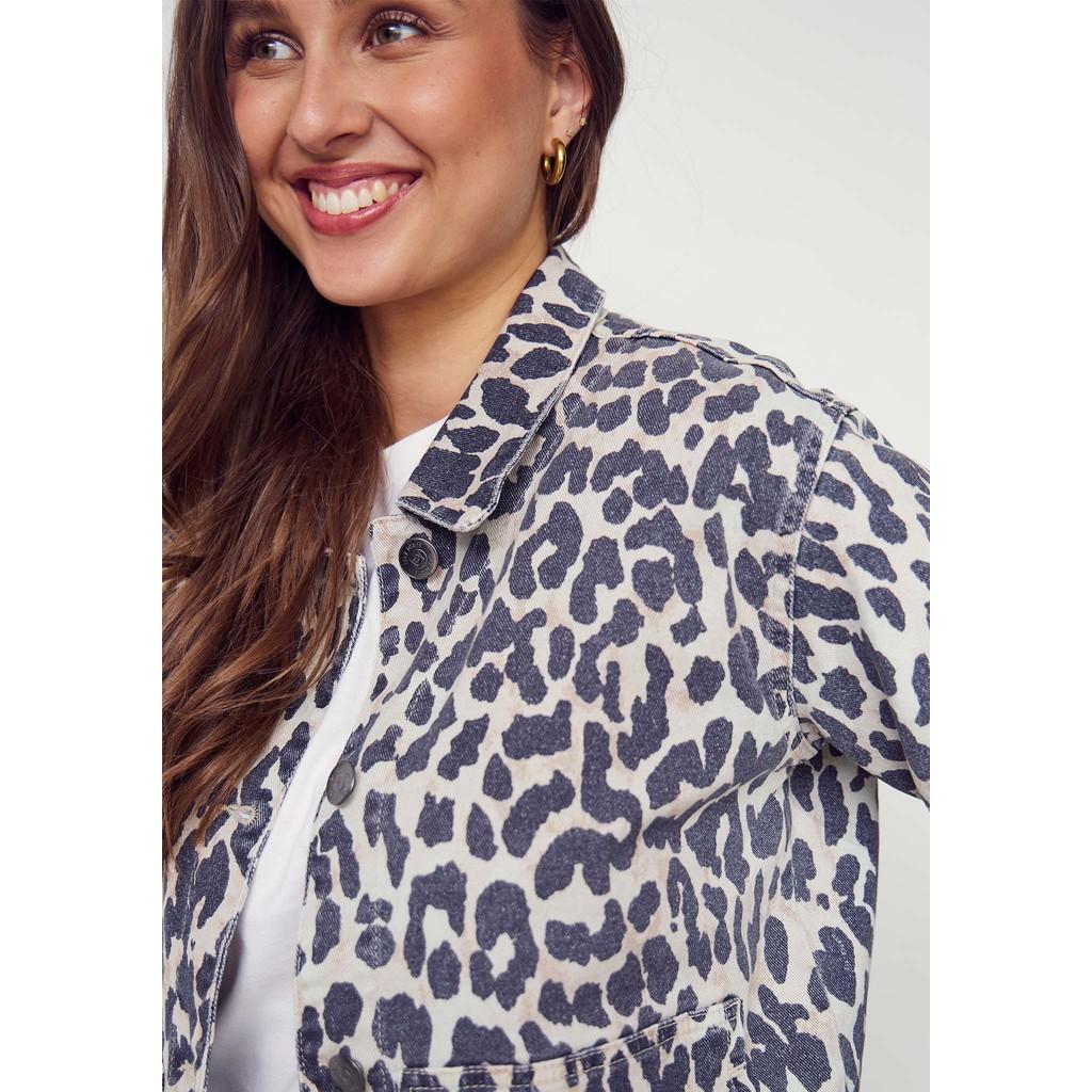 Isay como printed jacket jacka leo stretch 57738