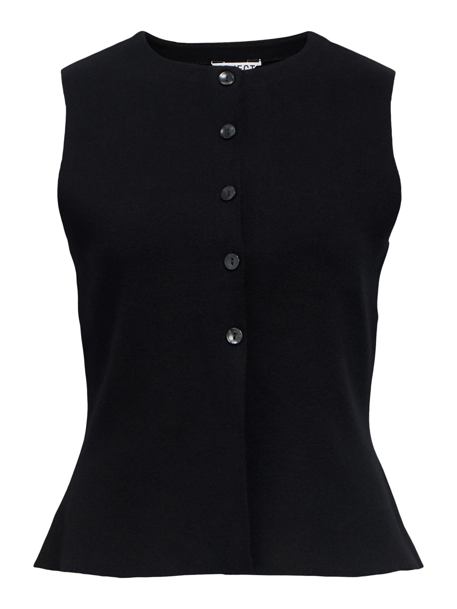 object reynard stickad väst mjuk knappar 23048136