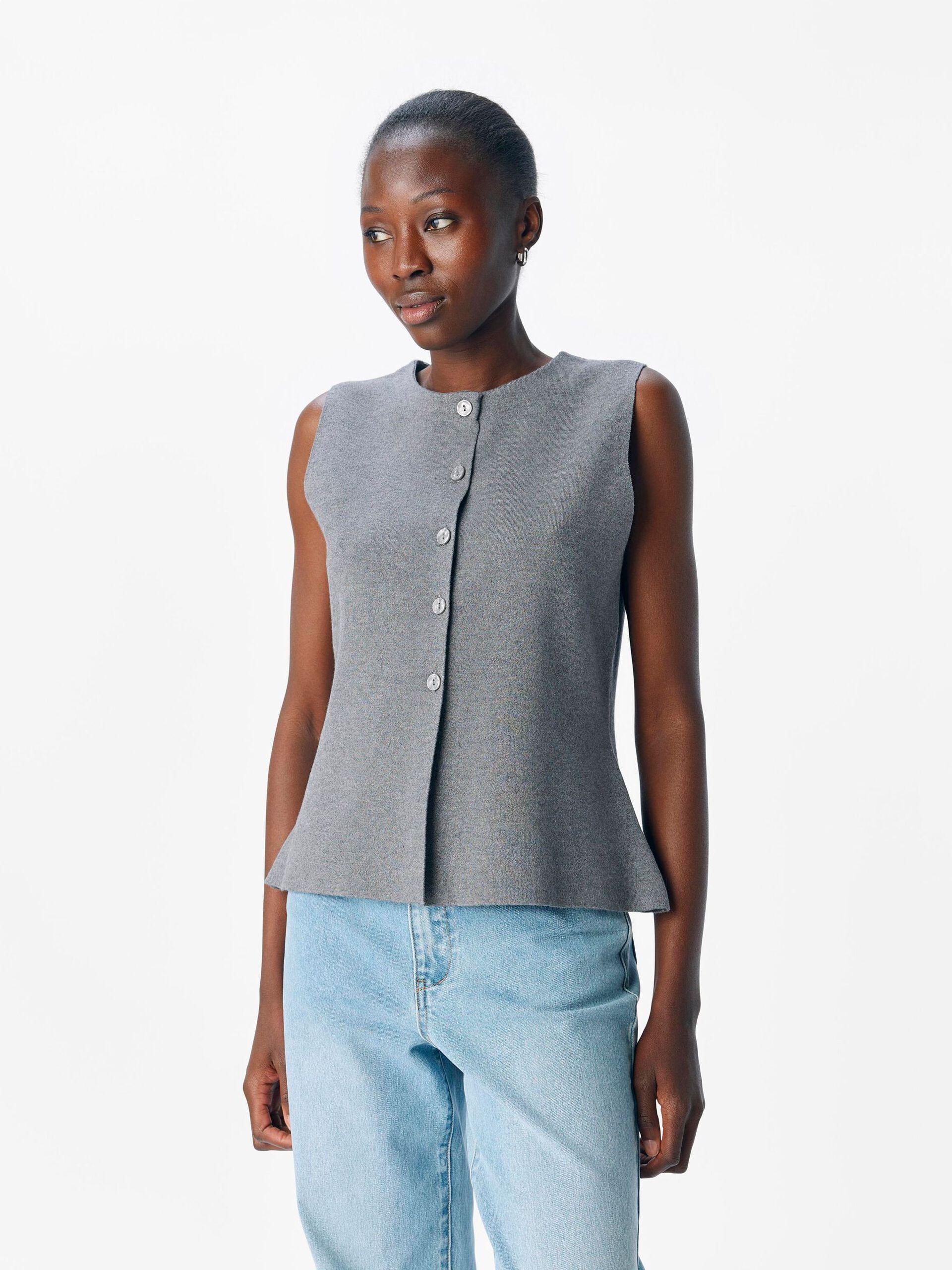 object reynard stickad väst mjuk knappar 23048136