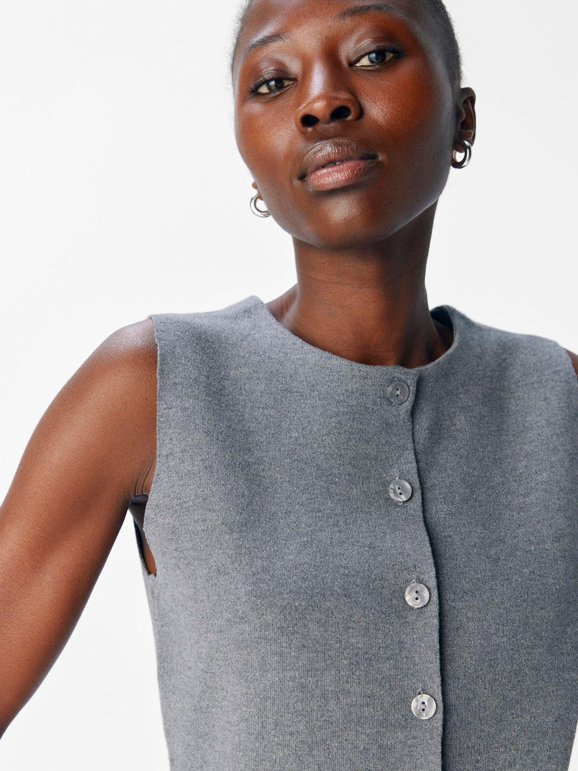 object reynard stickad väst mjuk knappar 23048136