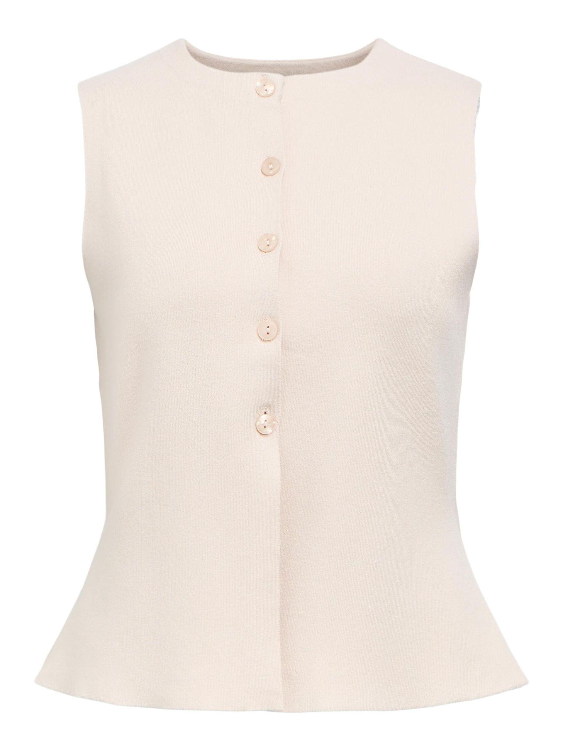 object reynard stickad väst mjuk knappar 23048136