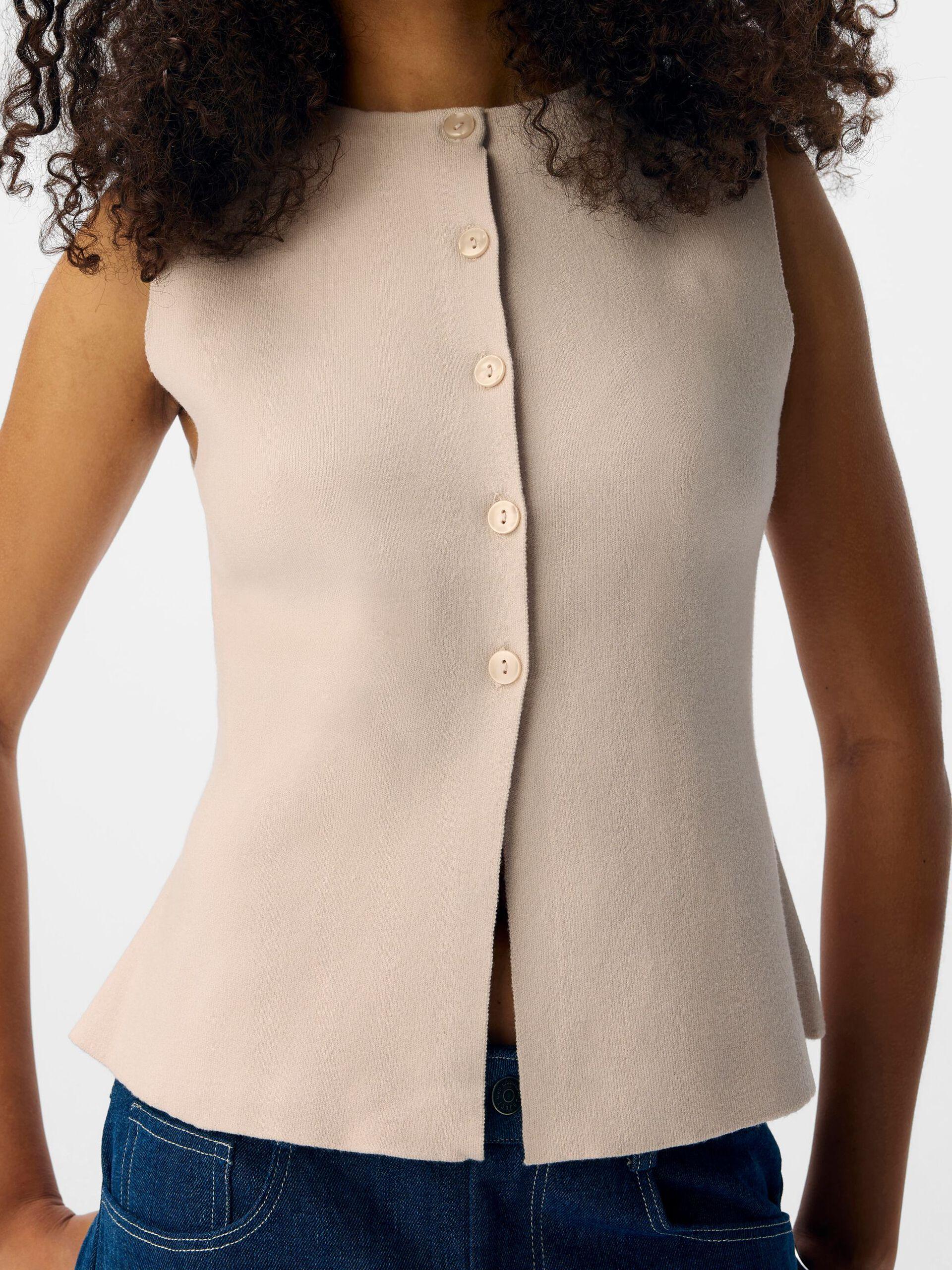 object reynard stickad väst mjuk knappar 23048136