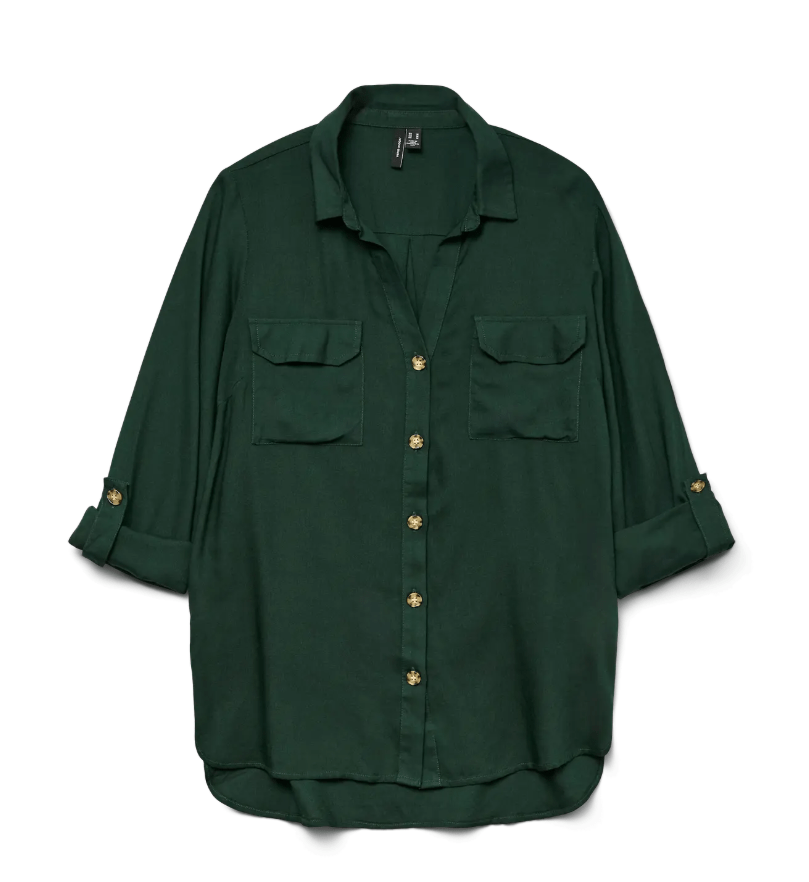 vero moda bumpy shirt viskos långärm 10275283