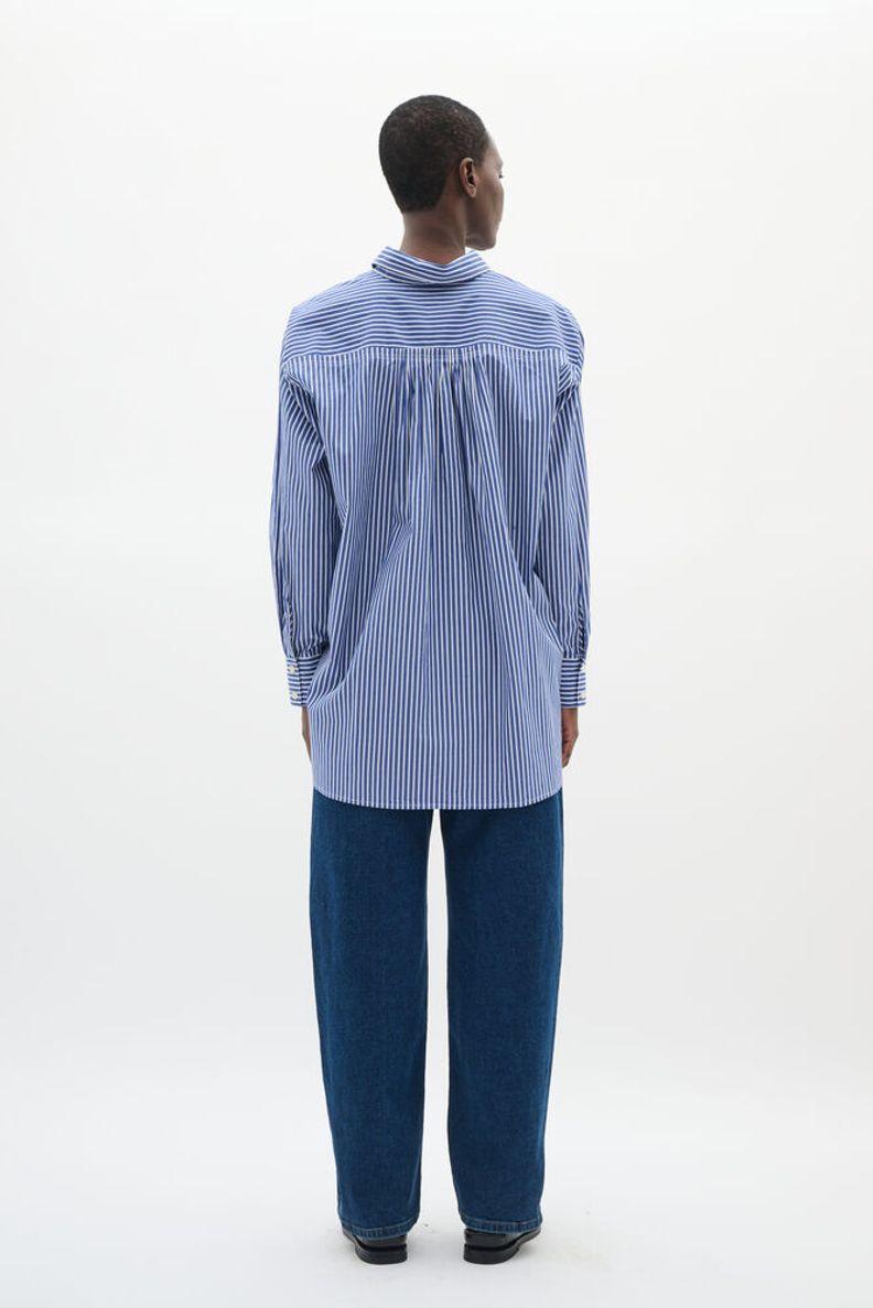 inwear blus skjorta natalja randig bomull 30111016
