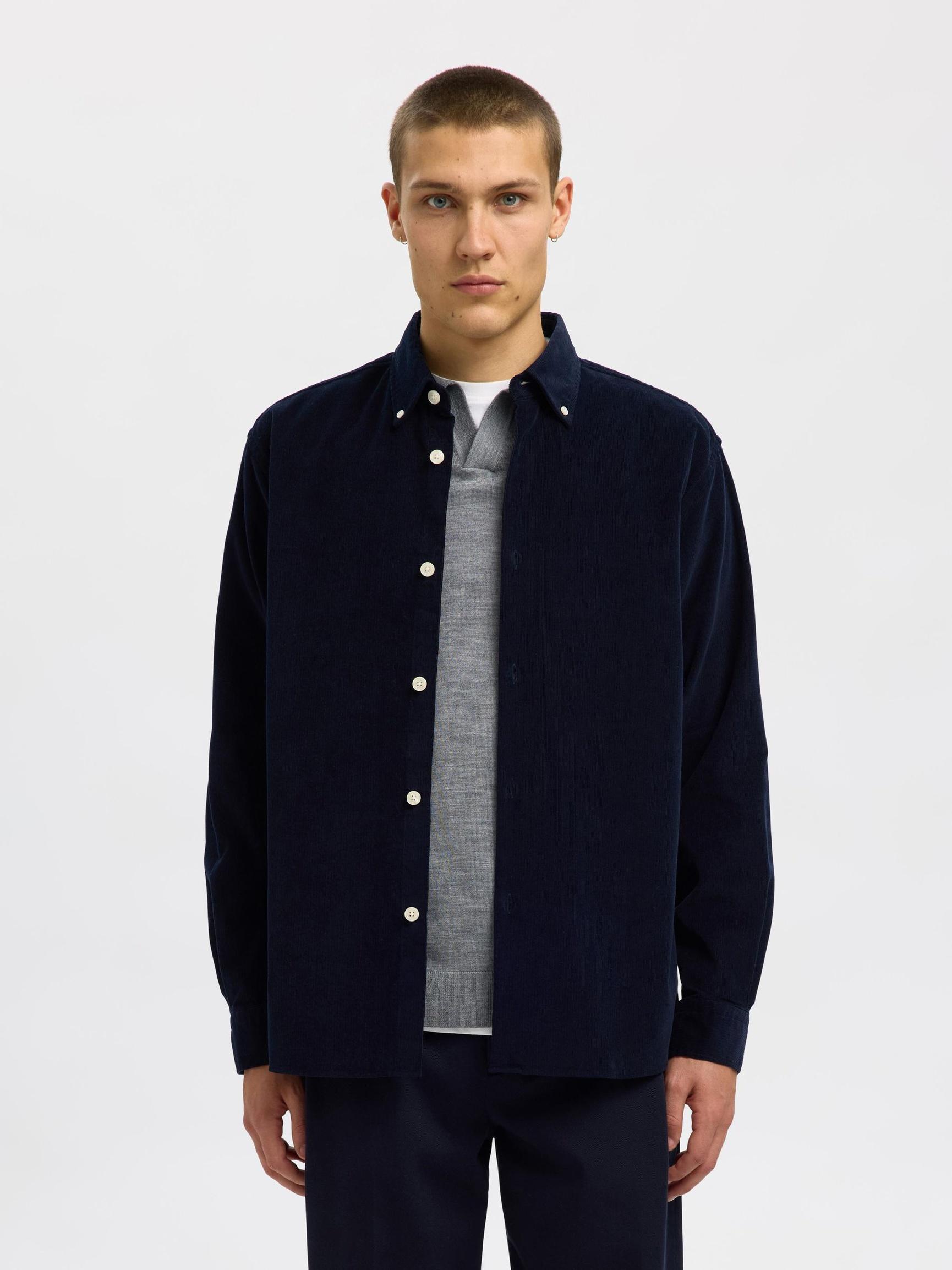 selected homme danni skjorta cord manchester 16098418