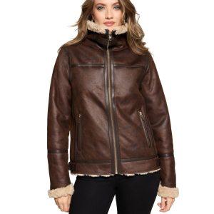 rockandblue jacka belle fakeskinn luddfoder 22628