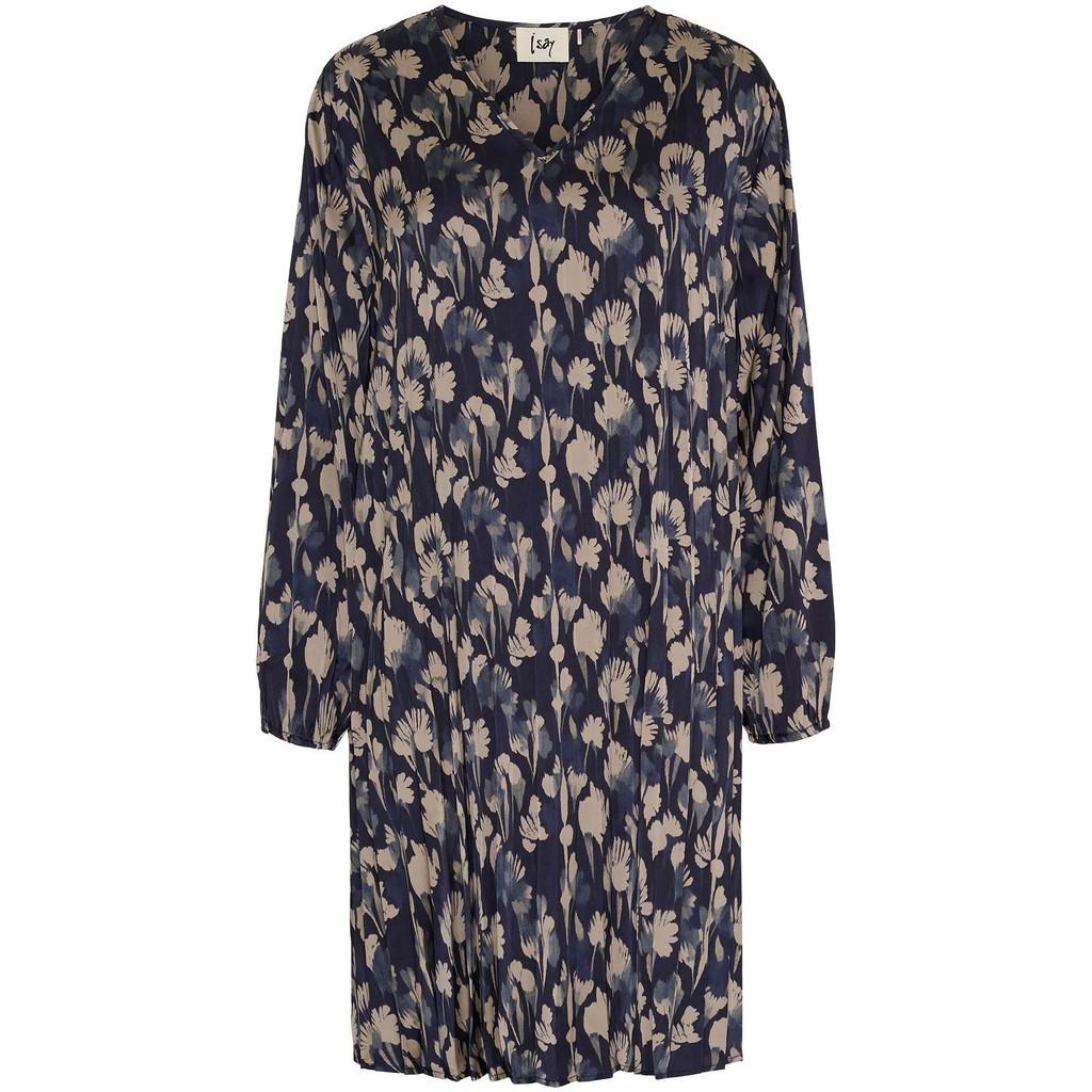 isay bitten pleat dress klänning satin blank plisserad 57271