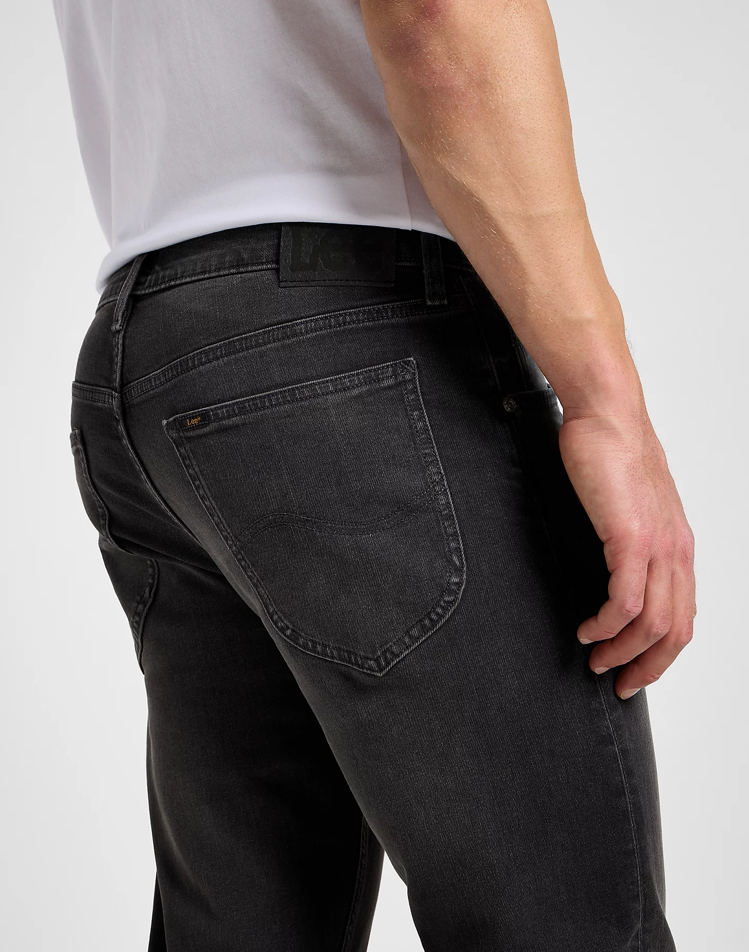 lee jeans daren zip regular grå stretch 11235812