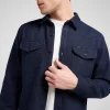 lee jeans workwear skjorta relaxed denim slitstark 112370567