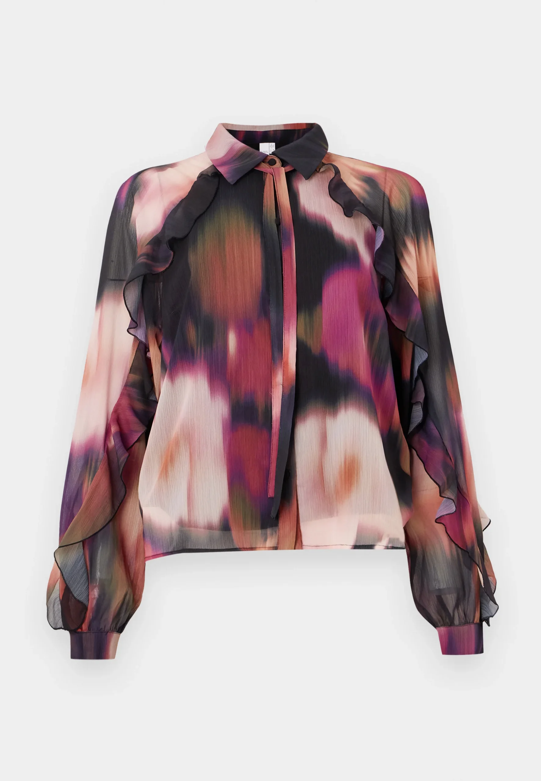 YAS blus knyt i halsen mönster fest 26038550