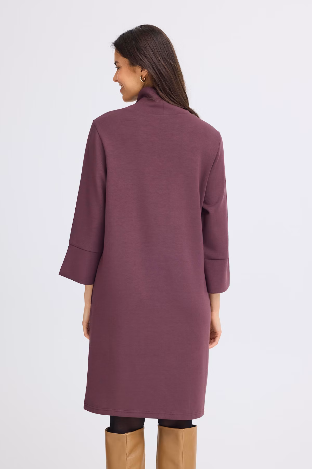 fransa aurora klänning sweat mjuk knälång dress 20617129