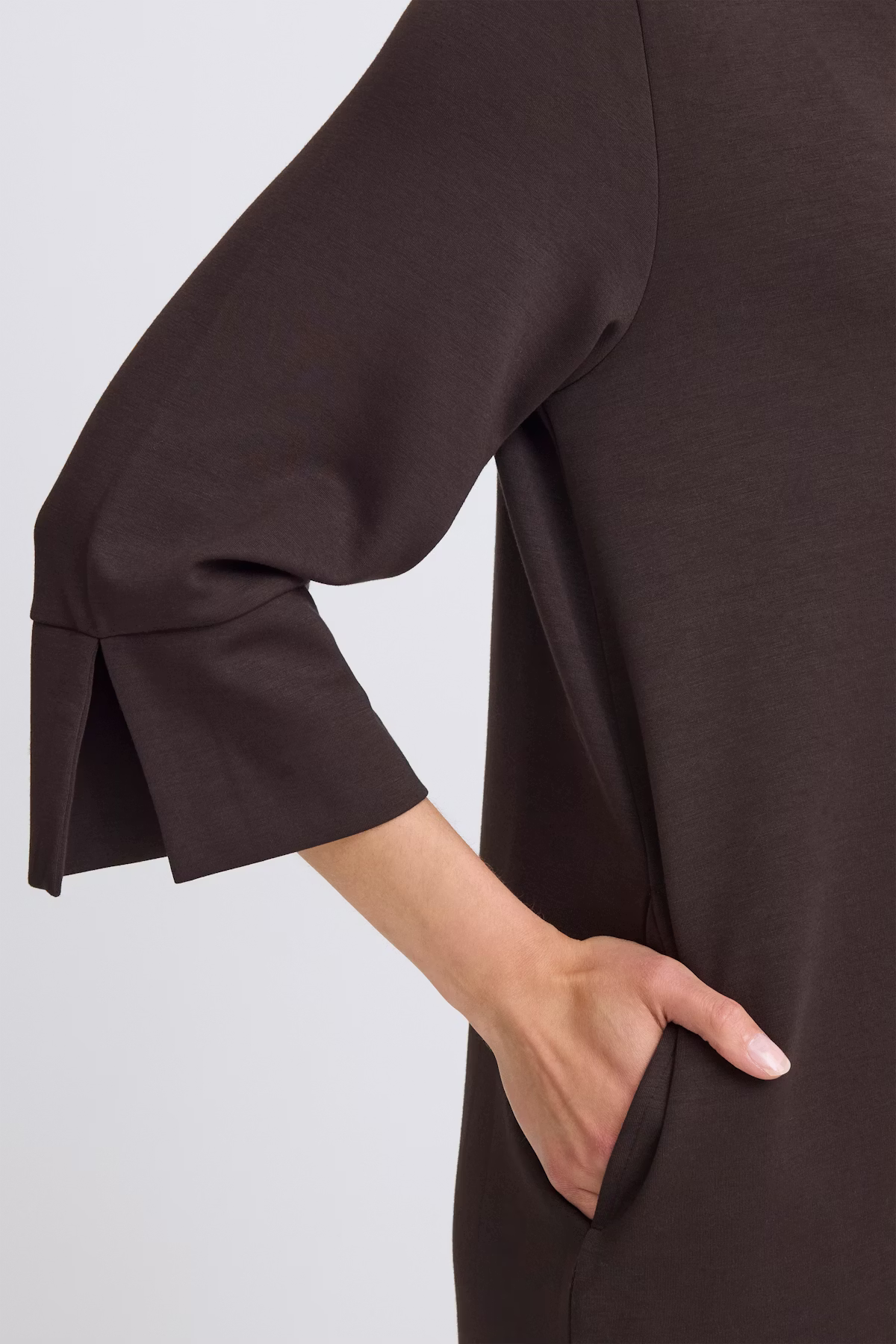 fransa aurora klänning sweat mjuk knälång dress 20617129