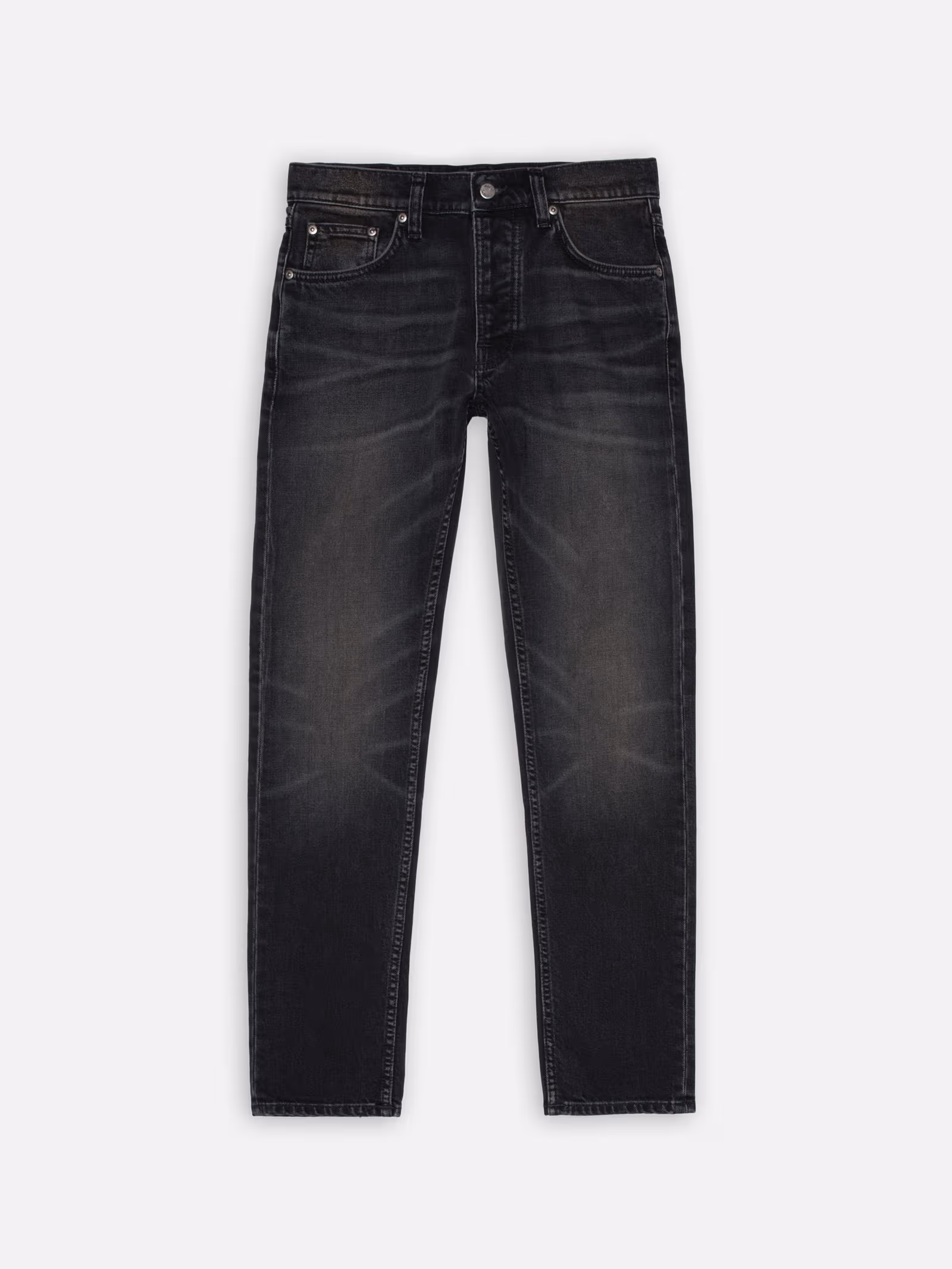 nudie jeans solid ollie black force byxa denom svart 114945