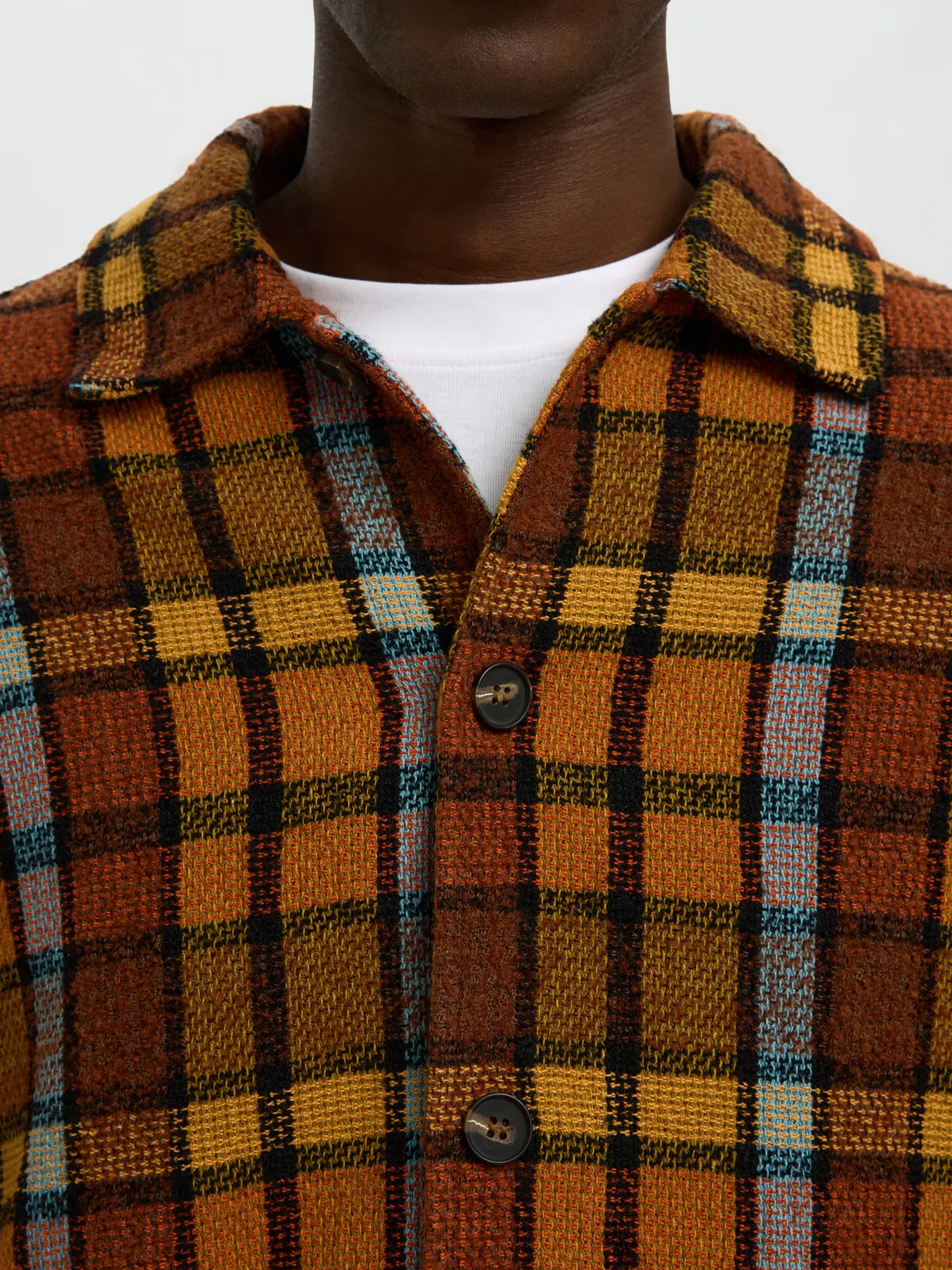 selected homme toby relaxed overshirt rutig check ledig 16099608