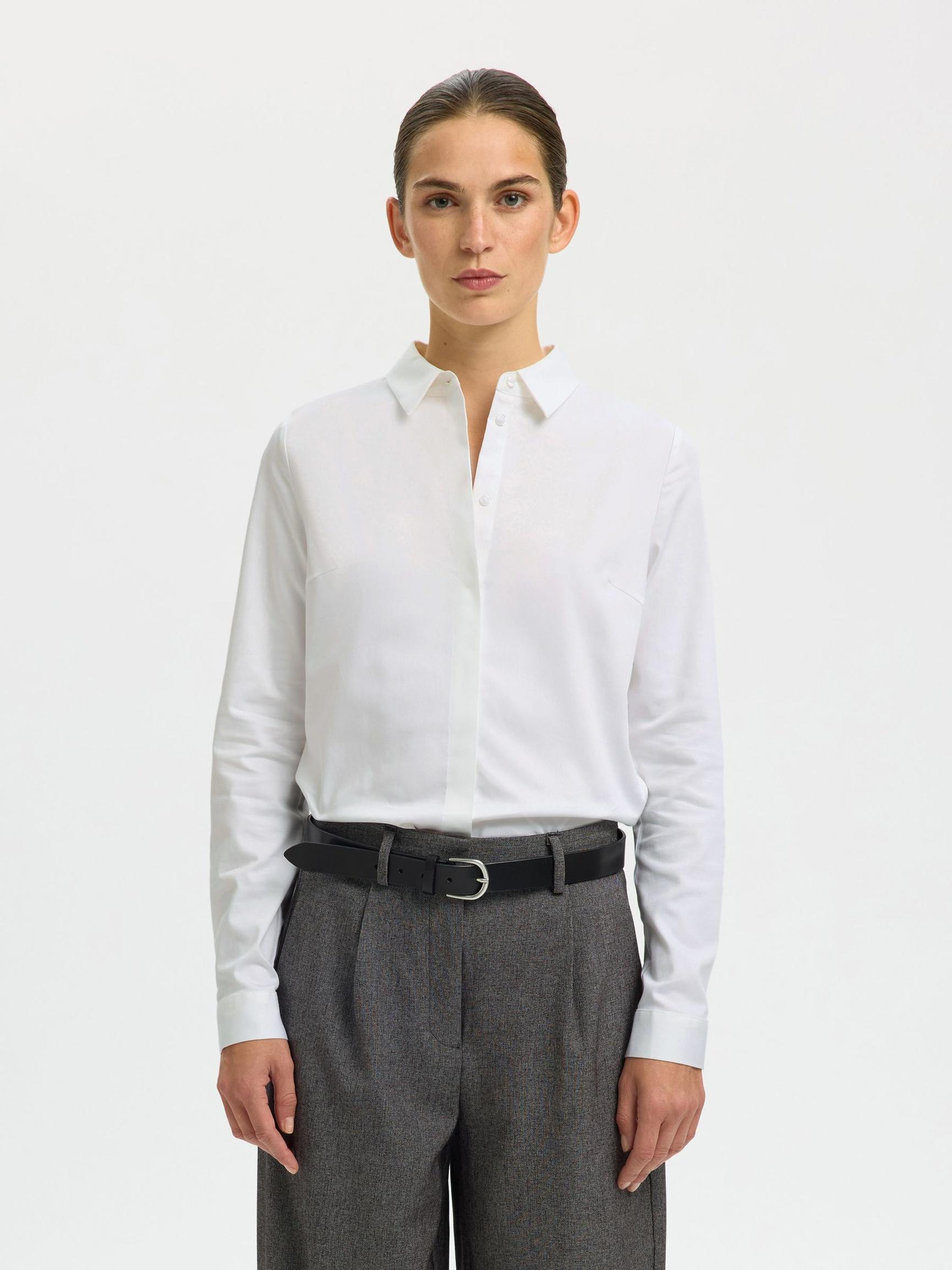 selected femme fromie skjorta poplin blus 16097573