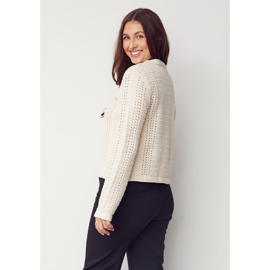 isay gwen cardigan kofta stickad bomull 57825