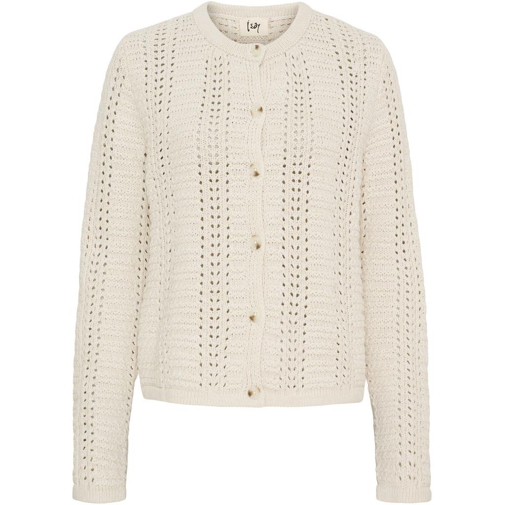 isay gwen cardigan kofta stickad bomull 57825