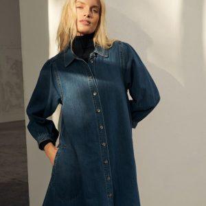 part two eleinar klänning dress denim 30313449