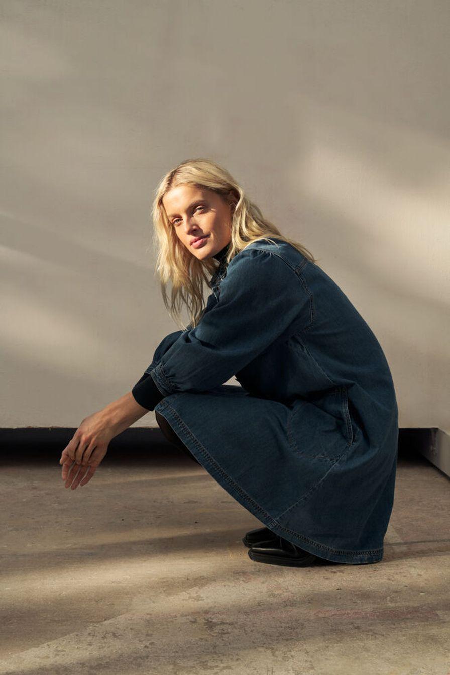 part two eleinar klänning dress denim 30313449