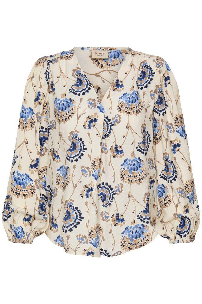fransa kalia blus skjorta v-neck viskos 20617836